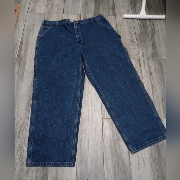 Carhartt Blains Loose Original Fit Work Dungarees Denim Jeans 44x30 New w tags - Picture 1 of 8